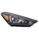 Right Headlamp assy composite Halogen; w/LED Position Lamp CAPA - HYUNDAI TUCSON 2019-2021