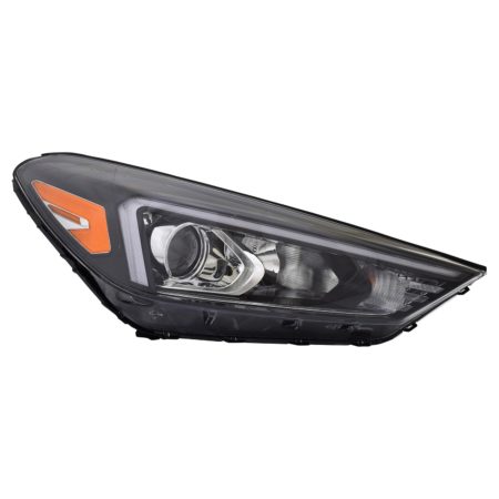 Right Headlamp assy composite Halogen; w/LED Position Lamp CAPA - HYUNDAI TUCSON 2019-2021