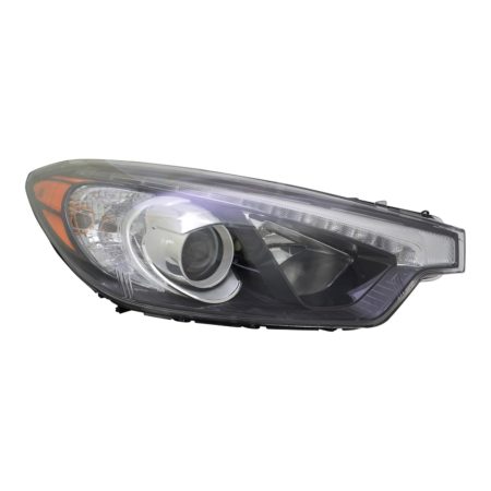 Right Headlamp assy composite Sedan; Halogen; w/LED Position Lamp; From 10-17-14 - KIA FORTE5 2015-2016