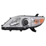 Left Headlamp lens/housing HID CAPA - TOYOTA SIENNA 2011-2014