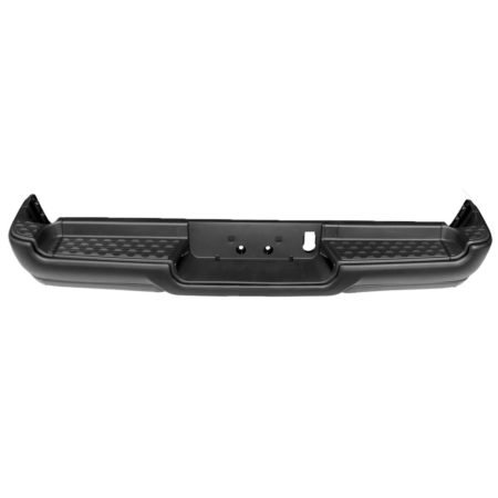 Rear bumper assembly REBEL; Single Exh; w/o Adv Park; w/o Parking Sensor; Black - RAM 1500 2019-2022