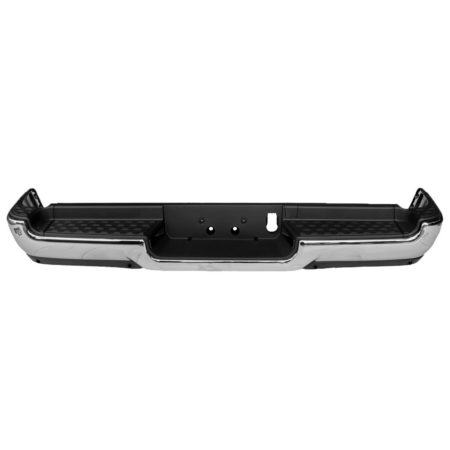 Rear bumper assembly Exc REBEL; Single Exh; w/o Adv Park; w/Parking Sensor; Chrome - RAM 1500 2019-2022