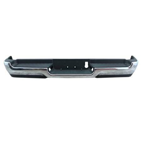 Rear bumper assembly Exc REBEL; Single Exh; w/o Parking Sensor; w/o Lamps; Chrome - RAM 1500 2019-2022