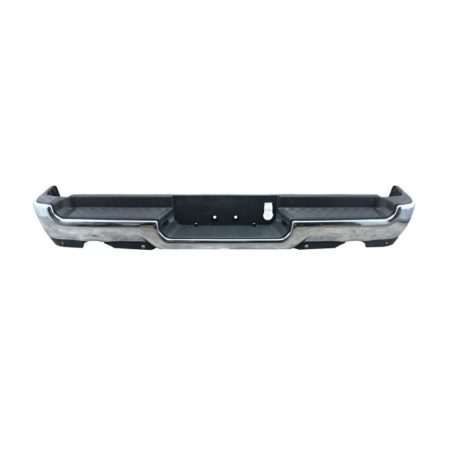 Rear bumper assembly Exc REBEL|TRADESMAN; Dual Exh; w/o Adv Park; w/Park; w/o Lamps; Chrome - RAM 1500 2019-2022