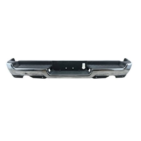 Rear bumper assembly Exc REBEL|TRADESMAN; Dual Exh; w/Adv Park; w/Park; w/o Lamps; Chrome - RAM 1500 2019-2022