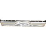 Rear bumper face bar Step Type; w/o Rear Object Sensors; Chrome - FORD E-450 SUPER DUTY 2003-2014
