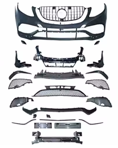 Mercedes Benz GLE-Class GLE300d GLE350 GLE400 GLE550 W166 2016-2019 Front Bumper Conversion KIT upgrade to AMG GLE63 Style Look Body KIT