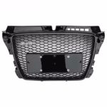 Audi A3 S3 8P 2009-2012 RS3 Style Front Grille Gloss Black