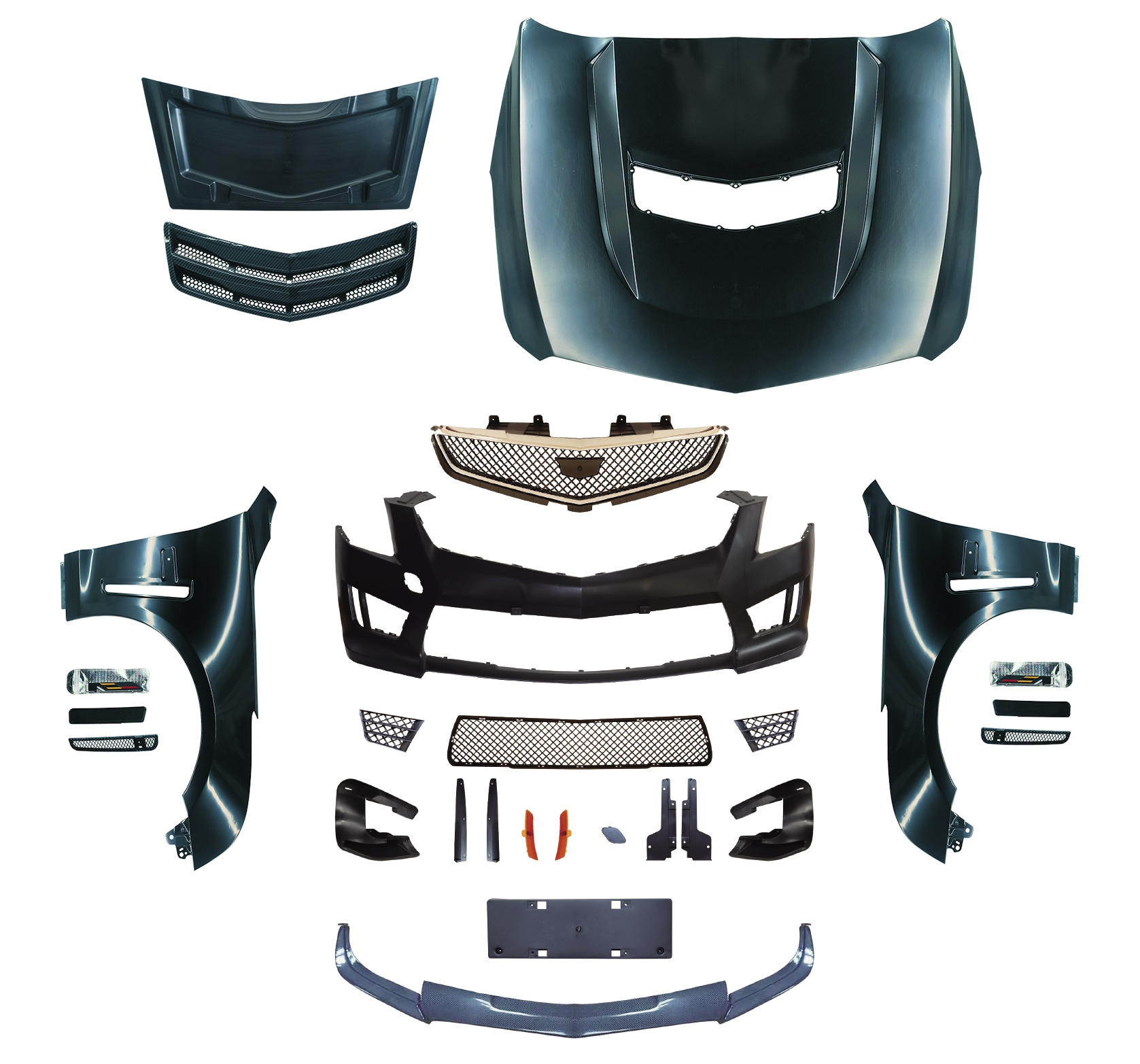 Cadillac ATS 2013-2018 Front Body Bumper Conversion KIT upgrade to ATS ...