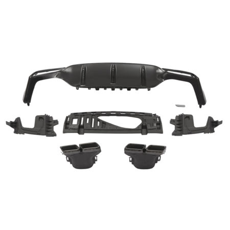 Mercedes-Benz E-Class W213 2017-2020 Rear Diffuser with Exhaust Tips AMG E63 Style Gloss Black