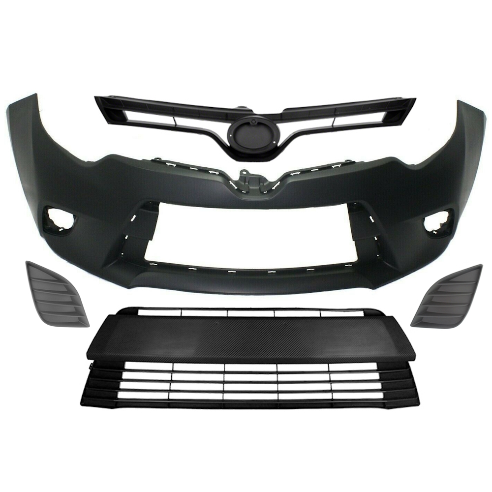 To1000400 Toyota Corolla 2014-2016 Front Bumper Grille Fog Lamp Cover Body KIT ...