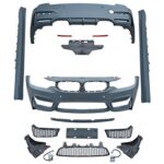 BMW 3 Series F30 2012-2018 Front Rear Bumper Conversion Body Kit W/O Fog Lamp Hole to M3 Style Look