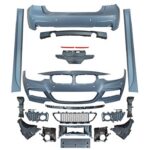 BMW 3 Series F30 2012-2018 Front Rear Bumper Conversion Body Kit to M-Tech Style Look