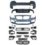 BMW 5 Series F10 2011-2016 Front Rear Bumper Conversion Body Kit to F90 LCI M5 Style Look