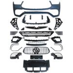 Mercedes Benz GLE-Class W167 2020-2023 Front Bumper Conversion to GLE63 AMG Style Look