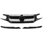 Honda Civic 2016-2021 Type R Style Front Grille Black
