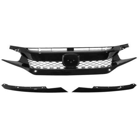 Honda Civic 2016-2021 Type R Style Front Grille Black