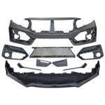 Honda Civic 2016-2021 Front Bumper Conversion to 20+ Type R Carbon Style Look