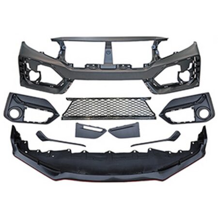 Honda Civic 2016-2021 Front Bumper Conversion to 20+ Type R Carbon Style Look