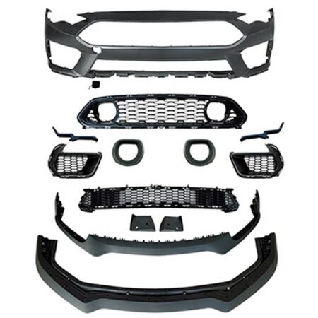 Ford Mustang 2018-2023 Front Bumper Conversion W/Grille Light to Mach 1 Style Look