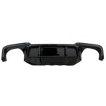 BMW 5 Series F10 2011-2016 Rear Diffuser Quad Outlet V Type Style Gloss Black