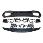 Mercedes Benz A-Class Hatchback W177 2019-2022 Rear Diffuser A45 AMG Style Black