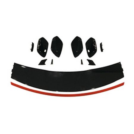 Mercedes Benz A-Class W177 2019-2024 Rear Roof Spoiler A45 AMG Style Gloss Black (w/Red Trim)