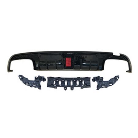Mercedes Benz C-Class W205 Sedan 2015-2018 Rear Diffuser BBS Style Black