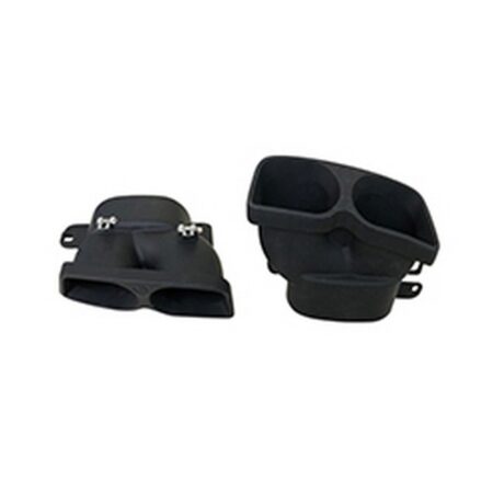 Mercedes Benz C-Class W205 2015-2018 Quad Exhaust Tips BBS Style Black