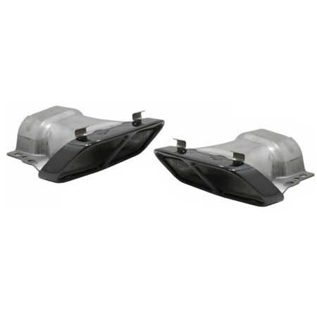 Mercedes Benz CLA-Class W117 2014-2019 Quad Exhaust Tips CLA45 AMG Style Black