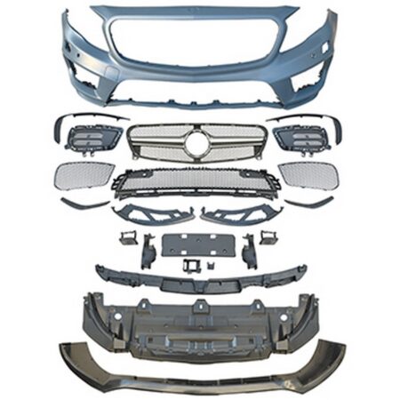 Mercedes Benz GLA-Class X156 2015-2019 Front Bumper Conversion to GLA45 AMG Style Look