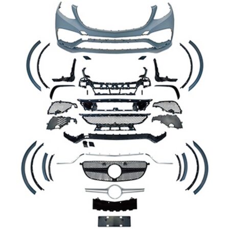 Mercedes Benz GLE-Class W166 2016-2019 Front Bumper Conversion to GLE63 AMG Style Look