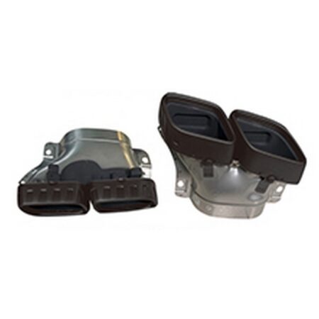 Mercedes Benz E-Class W213 2021-2023 Quad Exhaust Tips E63 GT Style Black