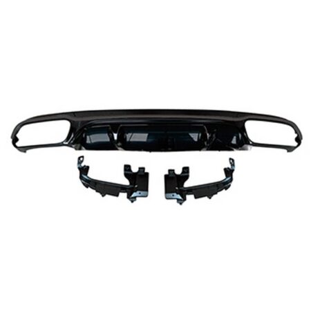 Mercedes Benz E-Class W213 2017-2023 (for normal bumper) Rear Diffuser E63 AMG Style Black