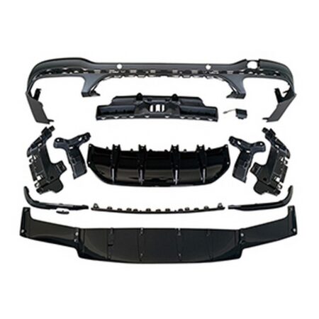 Mercedes Benz GLC-Class X253 2016-2022 SUV (for AMG/Sport) GLC63 AMG Style Rear Diffuser Black