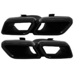 Mercedes Benz GLE-Class W166 2016-2019 GLE63 AMG Style Rear Tail Pipe Exhaust Tips Black
