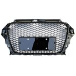Audi A3 S3 8V Sedan 2015-2016 RS3 Style Front Grille Honeycomb with Black Trim