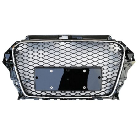 Audi A3 S3 8V Sedan 2015-2016 RS3 Style Front Grille Honeycomb with Chrome Trim