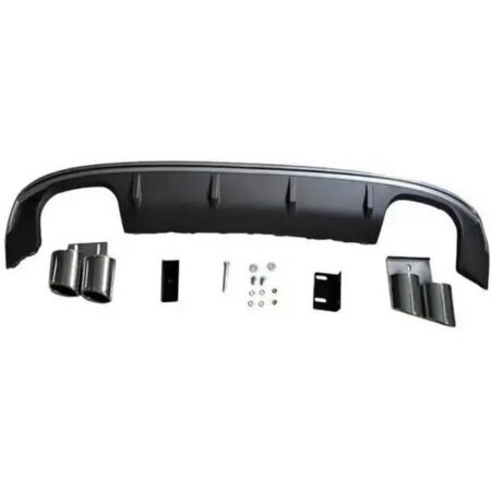 Audi A3 8V Sedan 2015-2016 (without S-Line) S3 Style Rear Diffuser Quad Outlet with Exhaust Tips