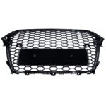 Audi A4 S4 B8.5 2013-2016 RS4 Style Front Grille Gloss Black Honeycomb