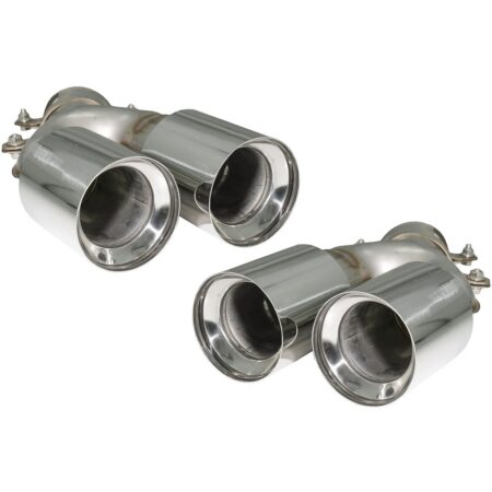 BMW 5 Series G30 2017-2020 M5 Style Quad Exhaust Tips Silver