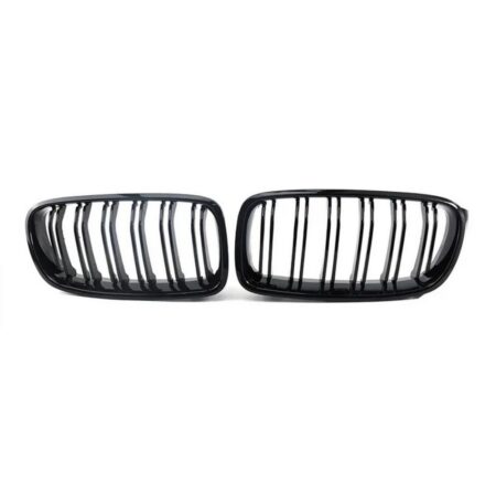 BMW 3 Series F30 2012-2018 M Style Dual Slat Front Grille Black