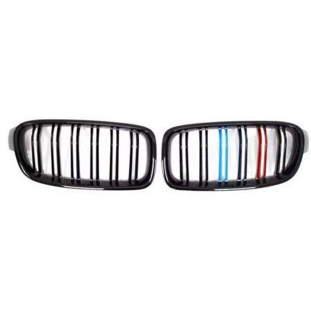BMW 3 Series F30 2012-2018 M Style Dual Slat Front Grille Tri-Colour