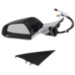 Left Door Mirror Black Chrome for Tesla Model 3 2017-2023