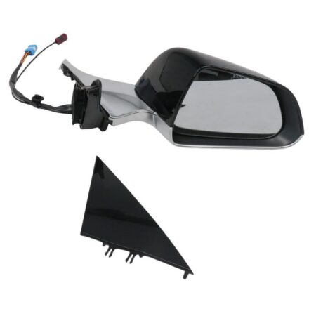 Right Door Mirror Black Chrome for Tesla Model 3 2017-2023