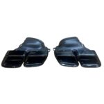 Mercedes Benz E-Class W212 2014-2016 Quad Exhaust Tips E63 AMG Style Black